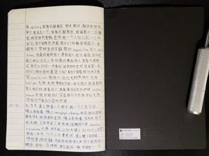 Chinese practice notebook - end